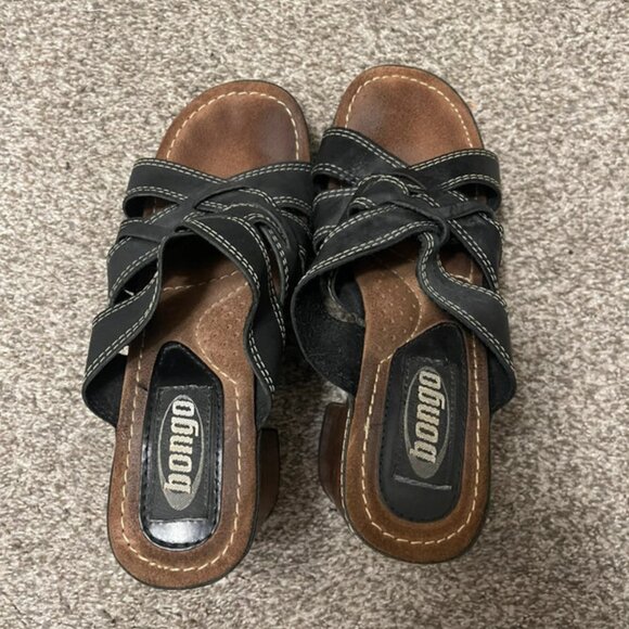 vintage bongo chunky heels, size 9 - Picture 2 of 6